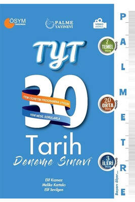 Palme YKS TYT Tarih 30 Deneme Palmetre Video Çözümlü