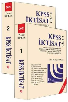 Ekin Yayınları 2021 KPSS A Grubu İktisat Çıkmış Sorular 2 Cilt