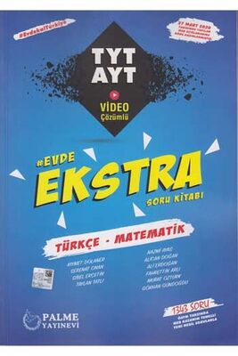 Palme TYT AYT Türkçe Matematik Evde Ekstra Soru Kitabı