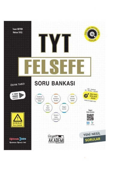 Üçgen Akademi Yayınları 2024 AYT Felsefe Soru Bankası