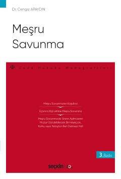 Meşru Savunma Ceza Hukuku Monografileri