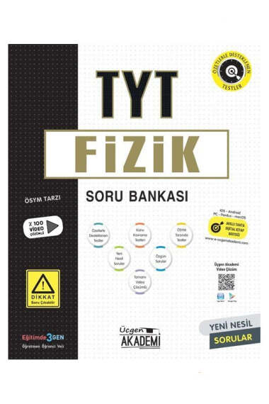 Üçgen Akademi Yayınları TYT Fizik Soru Bankası