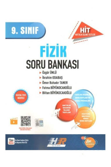 Hız ve Renk Yayınları 2025 9 Sınıf Fizik HİT Soru Bankası
