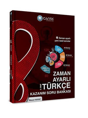 Çanta Yayınları 8 Sınıf Türkçe Zaman Ayarlı Kazanım Soru Bankası