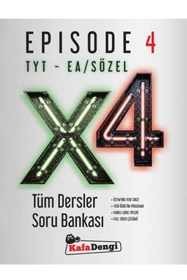 Kafa Dengi Yayınları TYT EA Sözel X4 Tüm Dersler Soru Bankası Episode 4