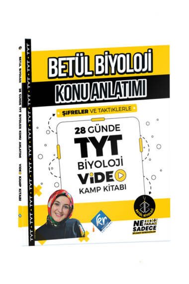KR Akademi Yayınları Betül Biyoloji Konu Anlatımı 54 Günde AYT Biyoloji Video Kamp Kitabı