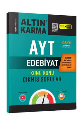 Altın Karma Yayınları AYT 12 Sınıf 1 Dönem Edebiyat Konu Konu Çıkmış Sorular