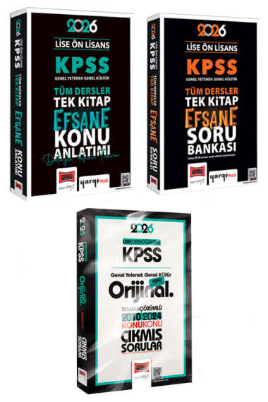 Yargı Yayınları 2026 KPSS Lise Ön Lisans GK GY Tüm Dersler Konu Soru Lise Ortaöğretim Çıkmış Sorular Seti