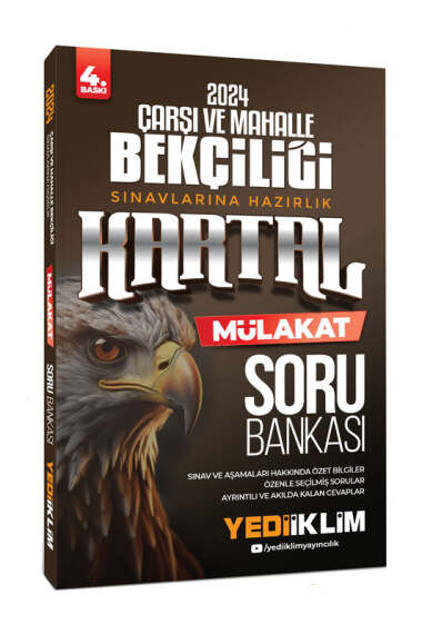2024 Çarşı ve Mahalle Bekçiliği Sınavlarına Hazırlık Kartal Mülakat Soru Bankası