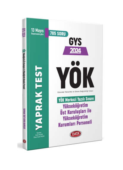 2026 GYS YÖK Yükseköğretim Kurumları Personeli Yaprak Test Görevde Yükselme Data Yayınları