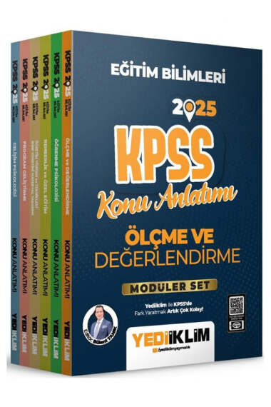 Yediiklim Yayınları 2025 KPSS Eğitim Bilimleri Konu Anlatımlı Modüler Set