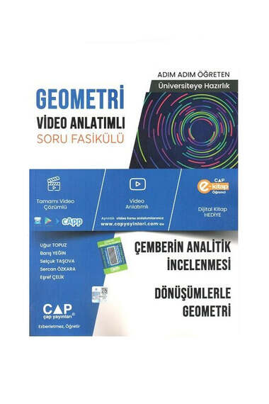 Çap Yayınları 2024 Geometri Çemberin Analitik İncelenmesi Dönüşümlerle Geometri