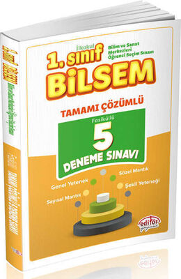 Editör Yayınları 1 Sınıf Bilsem Tamamı Çözümlü 5 Deneme Sınavı