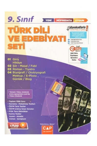 Çap Yayınları 2024 9 Sınıf Türk Dili ve Edebiyatı Anadolu Seti