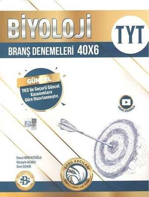 Bilgi Sarmal Yayınları 2024 TYT Biyoloji 40 x 6 Branş Denemeleri