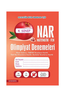 Altın Nokta Yayınları 4 Sınıf Matematik Fen Olimpiyat Denemeleri