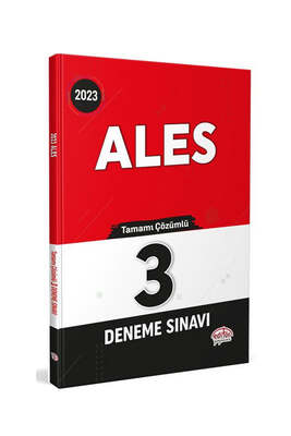 Editör 2023 ALES 3 Deneme Çözümlü Editör Yayınları