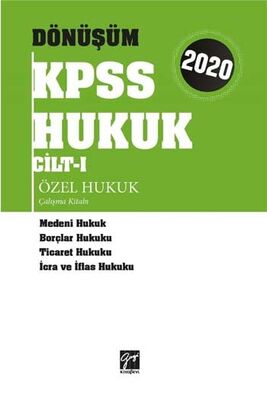 2020 Dönüşüm KPSS Hukuk Cilt 1 Kolektif