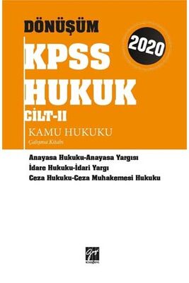 2020 Dönüşüm KPSS Hukuk Cilt 2 Kolektif