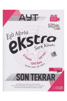 AYT Ekstra Eşit Ağırlık Soru Kitabı