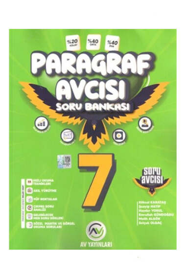 Av Yayınları 2025 8 Sınıf Paragraf Avcısı Soru Bankası