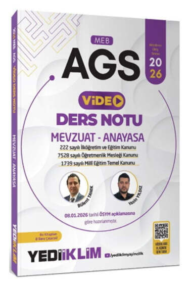 2026 MEB AGS Mevzuat ve Anayasa Video Anlatımlı Ders Notu