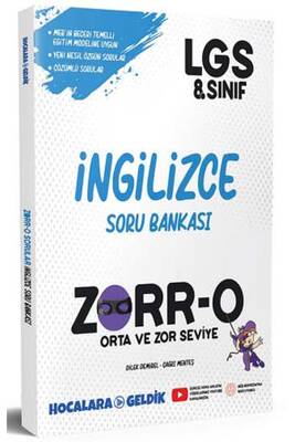 Hocalara Geldik 8 Sınıf LGS Zorro İngilizce Soru Bankası