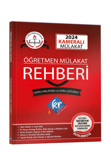 2024 MEB Öğretmen Kameralı Mülakat Rehberi KR Akademi