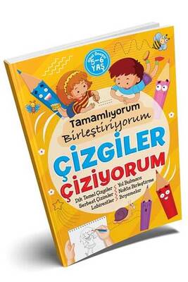 Ema Kitap Tamamlıyorum Birleştiriyorum Çizgiler Çiziyorum