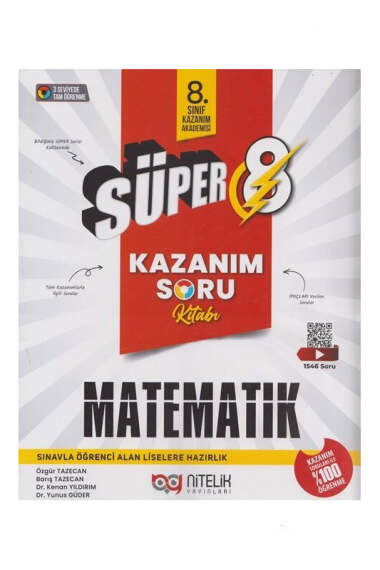 Süper 8 Matematik Kazanım Soru Kitabı