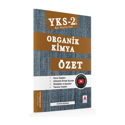 Delta Kültür Yayınları AYT Organik Kimya Özet