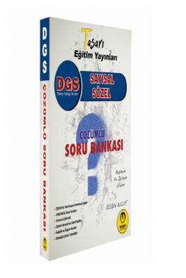 Tasarı Yayınları DGS Sayısal Sözel Çözümlü Soru Bankası