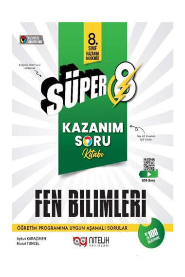 Süper 8 Fen Bilimleri Kazanım Soru Kitabı