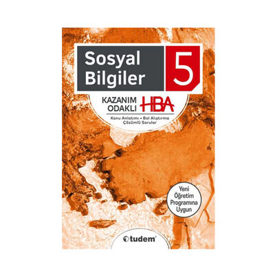 Tudem Yayınları 5 Sınıf Sosyal Bilgiler Kazanım Odaklı HBA