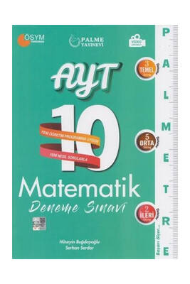 Palme YKS AYT Matematik 10 Deneme Palmetre Video Çözümlü