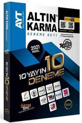 2024 AYT 10 Farklı Yayın 10 Farklı Deneme Seti