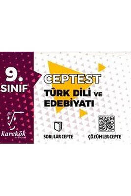 Karekök Yayınları 9 Sınıf Türk Dili ve Edebiyatı Cep Test