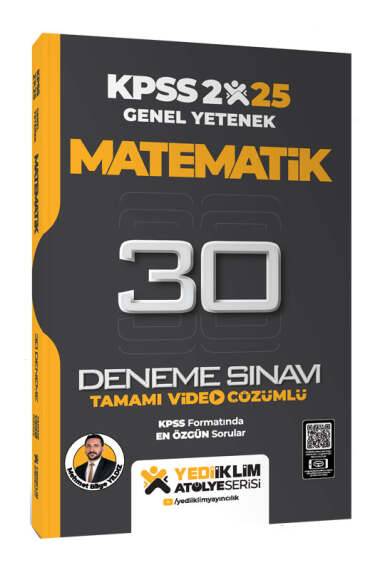 Yediiklim Yayınları 2026 KPSS Matematik Atölye Serisi 30 Deneme